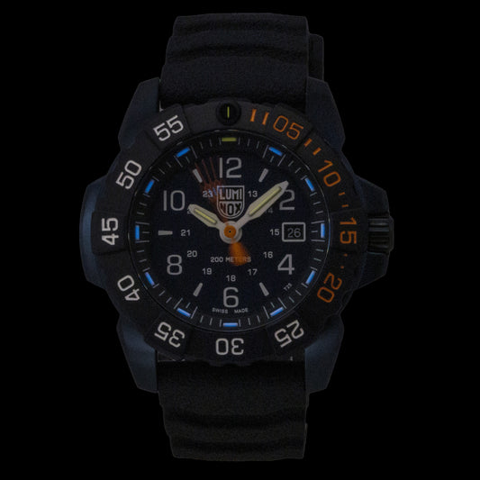 Luminox Navy Seal Rubber Strap Blue Dial Quartz Diver's XS.3253.CB.NSF.2 200M Men's Watch