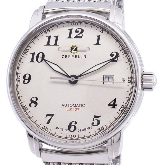 Zeppelin Series LZ127 Graf Automatic Germany Made 7656M-5 7656M5 Men's Watch