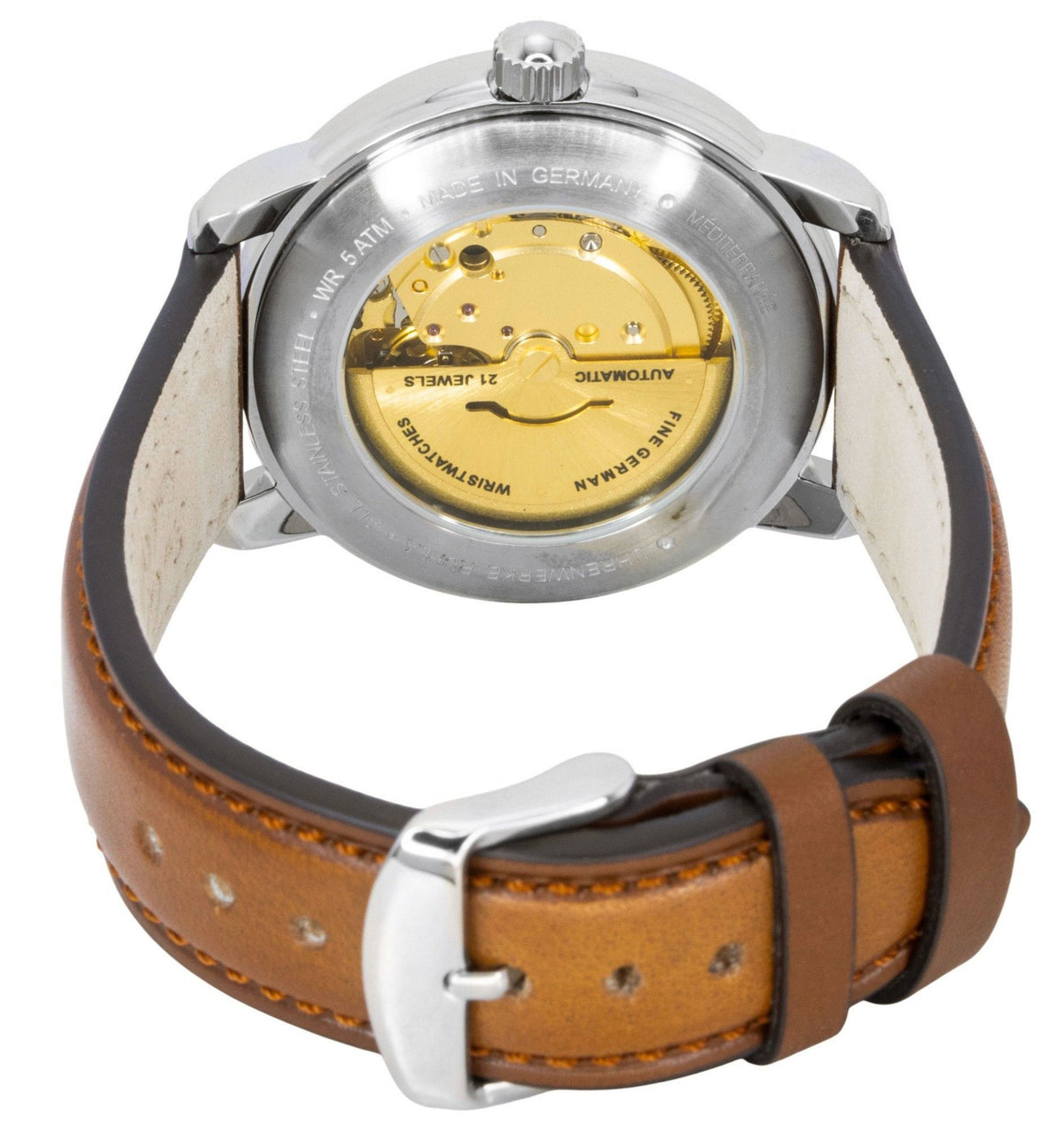 Zeppelin 100 Jahre Mediterranee Leather Strap Blue Dial Automatic 96643 Men's Watch