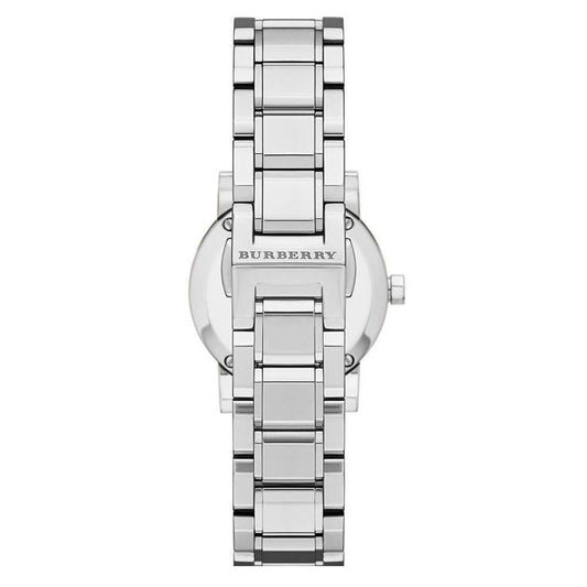 Ladies The City Silver Dial Stainless Steel Burberry Watch Bu9229