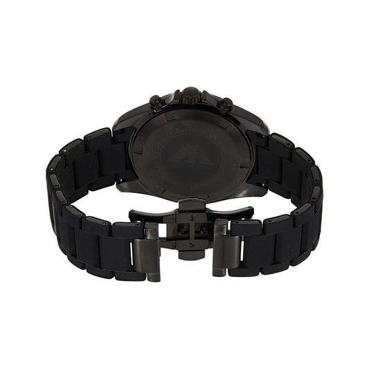 Emporio Armani Ar6092 Men S Black Chronograph Watch