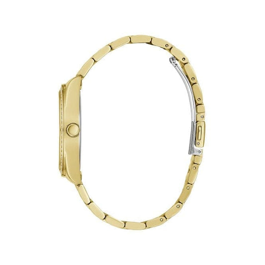 Guess Watches Luna Ladies Dress Gold Stainless Steel Watch Gw0307l2