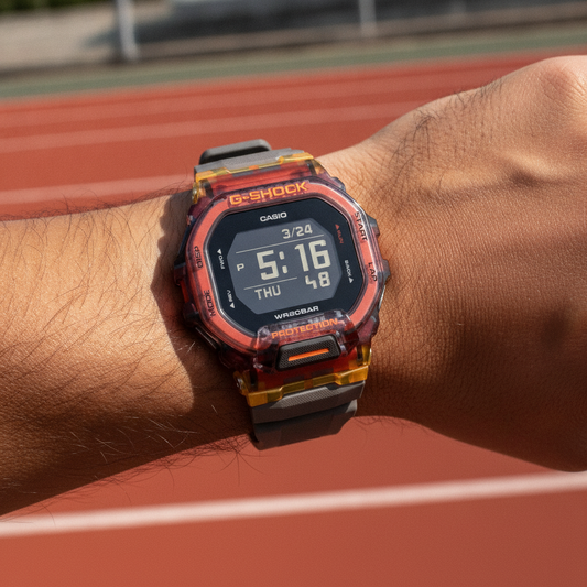 Casio G-Shock Move G-Squad Vital Bright Series Mobile Link Digital Quartz GBD-200SM-1A5 200M Men's Watch — lifestyle