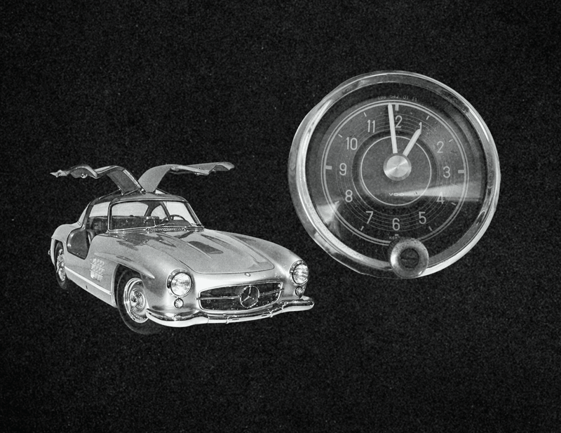 Time Flies: The Mercedes Benz 300SL Gullwing and Its Jaeger Clock