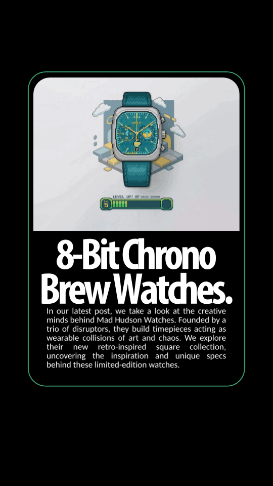 Brew Watch Co 8-Bit Chrono