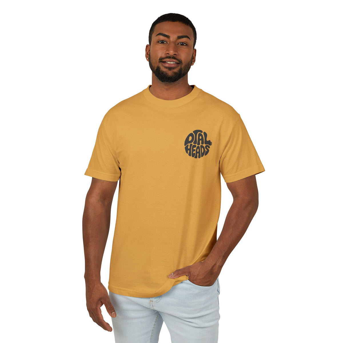 Double Groovy Dialheads. Unisex Garment-Dyed Heavyweight Cotton Tee