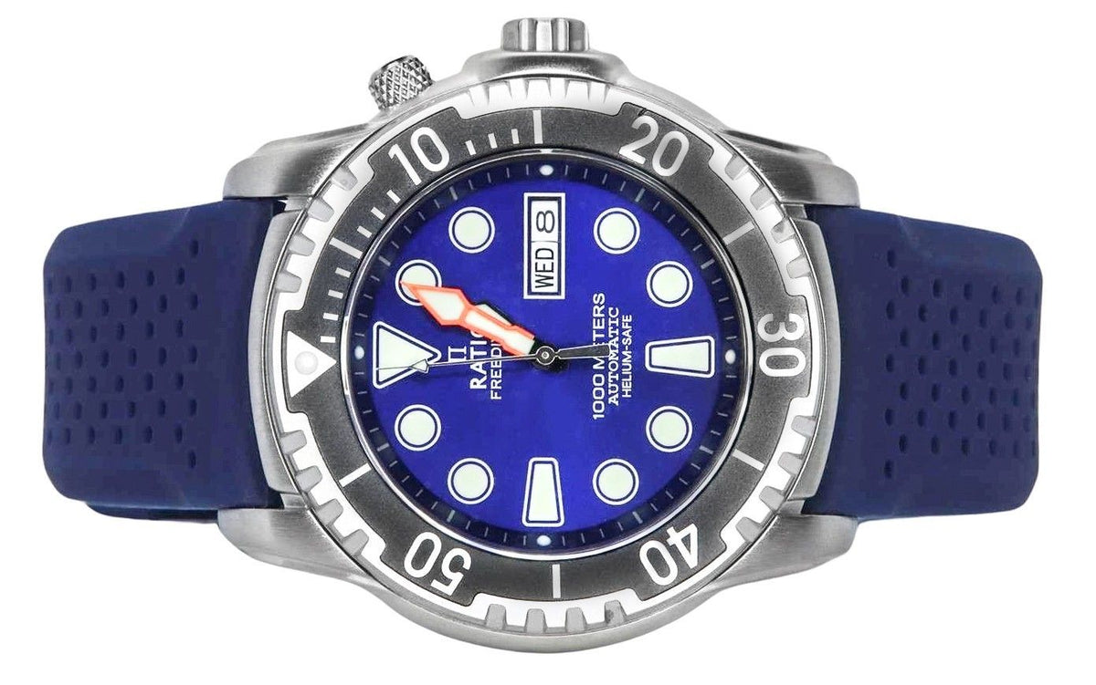 Ratio FreeDiver Helium-Safe 1000M Sapphire Automatic 1068HA90-34VA-BLU Men's Watch