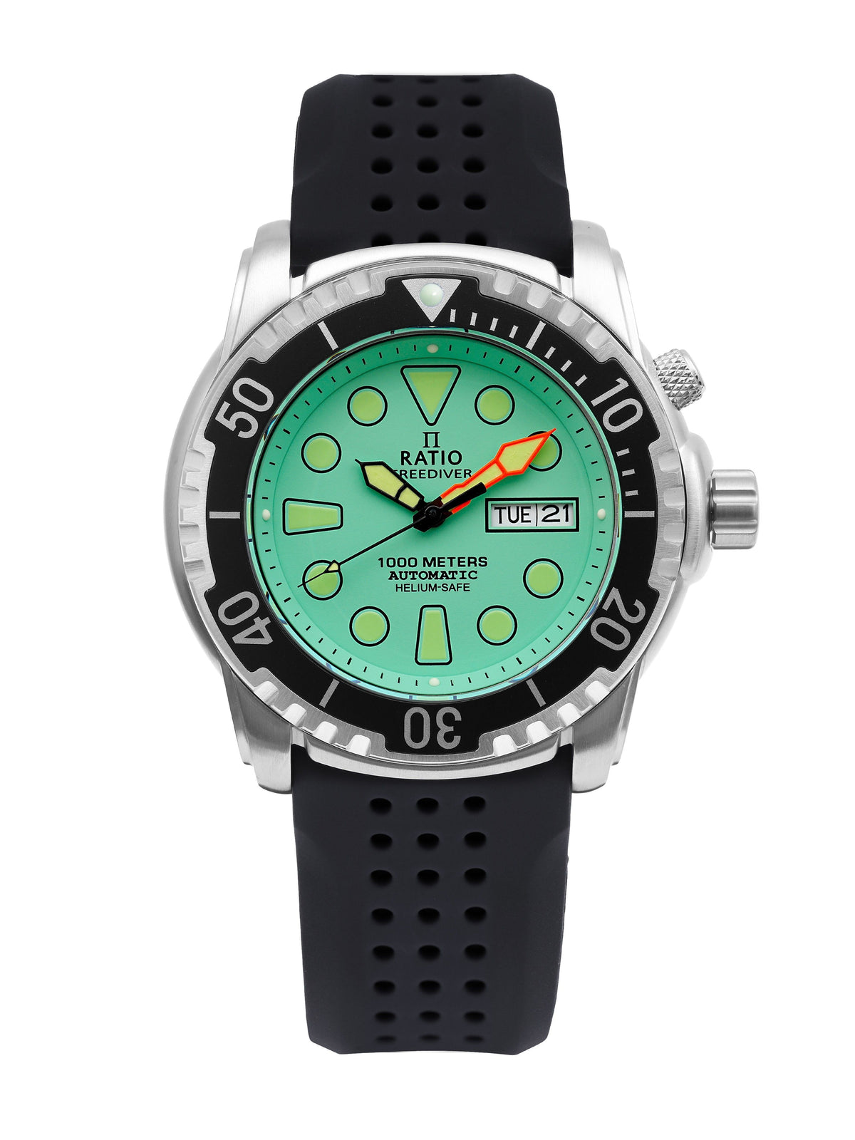 Ratio FreeDiver Helium-Safe 1000M Sapphire Automatic 1068HA90-34VA-MGRN Men's Watch