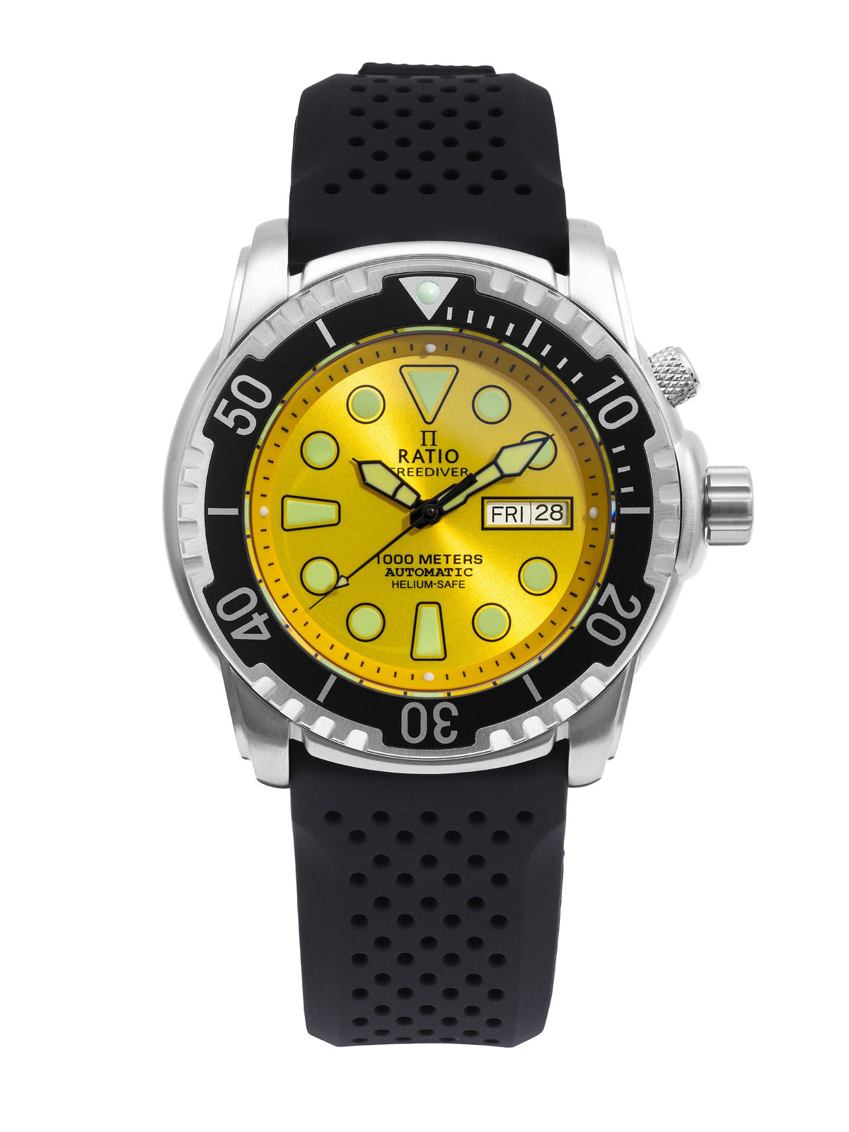 Ratio FreeDiver Helium-Safe 1000M Sapphire Automatic 1068HA90-34VA-YLW Men's Watch