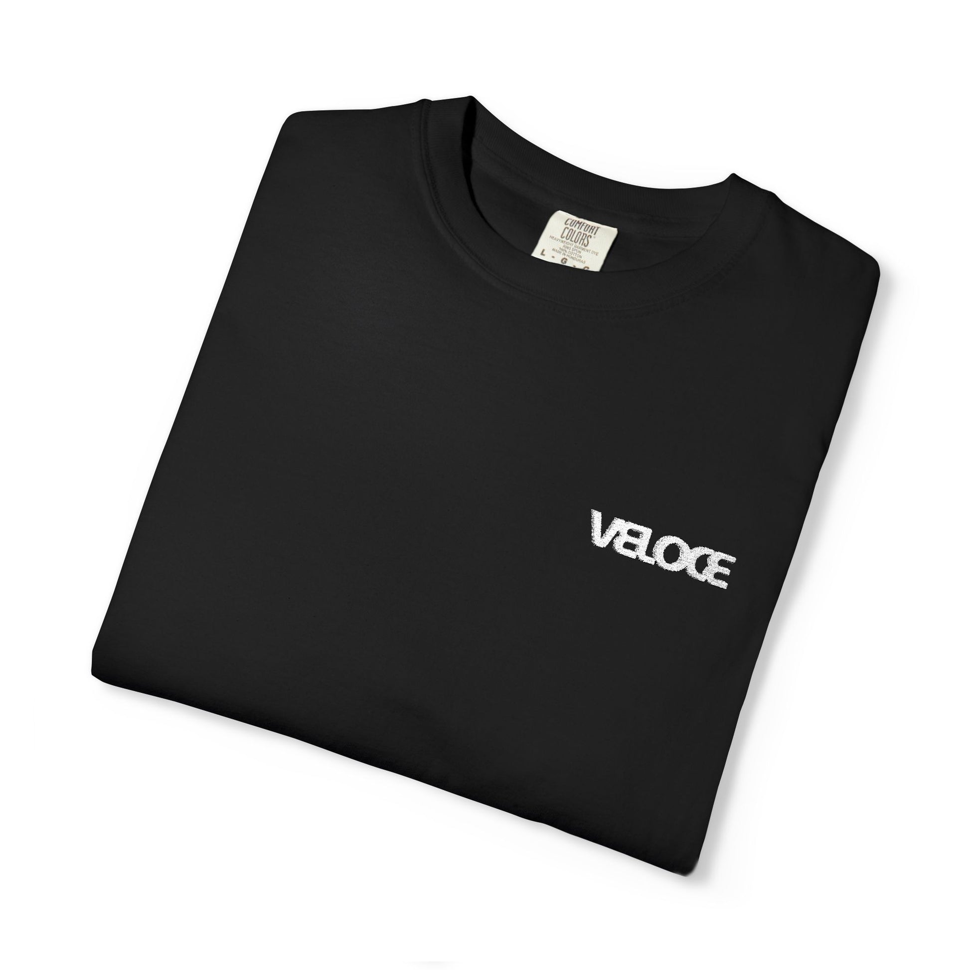 Basic Tee With Embroidered Veloce Logo Premium Cotton - Veloce - The App For Watch Collectors