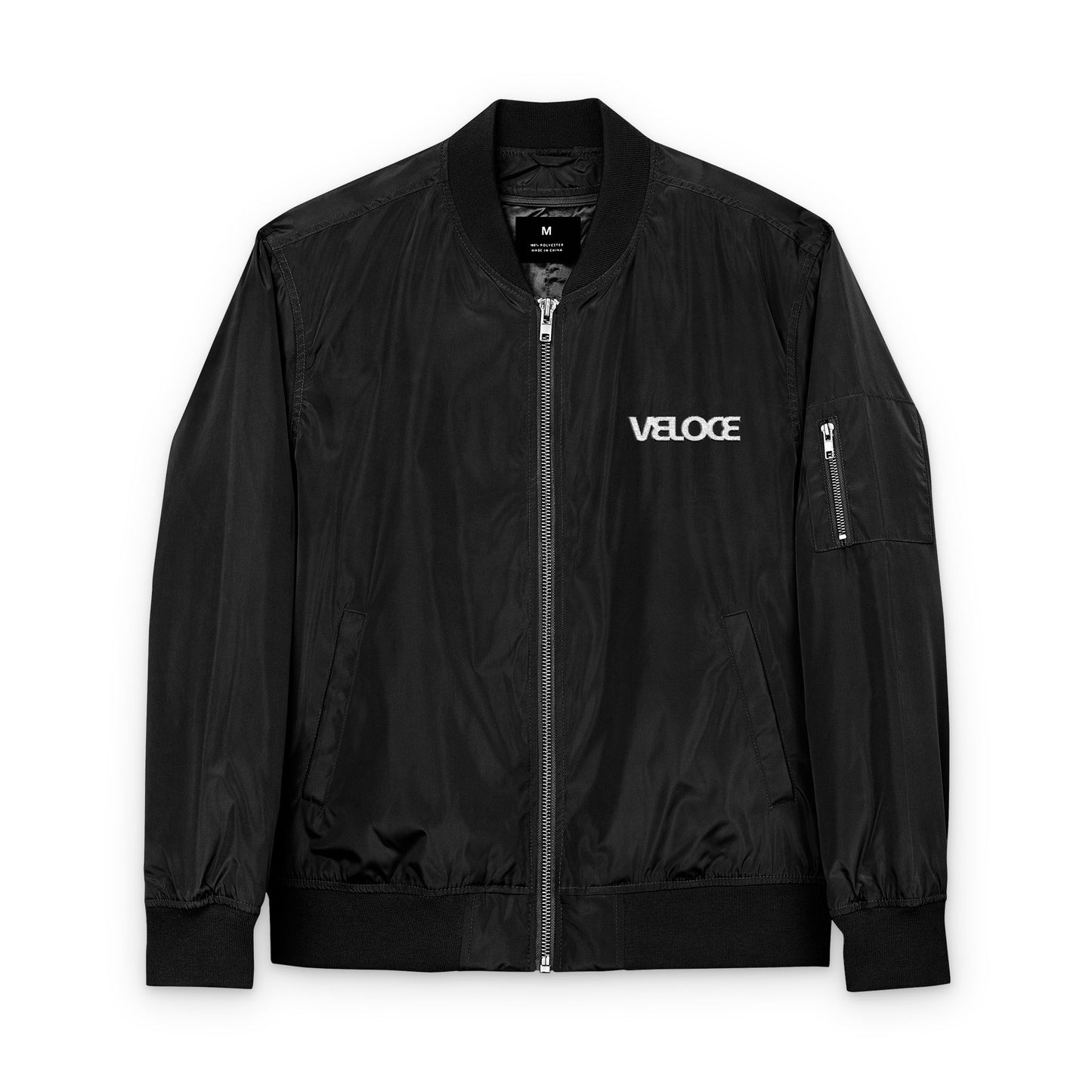 Recycled Bomber Jacket Veloce Embroidery Collection - Veloce - The App For Watch Collectors