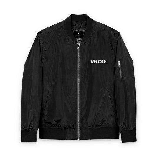 Recycled Bomber Jacket Veloce Embroidery Collection - Veloce - The App For Watch Collectors