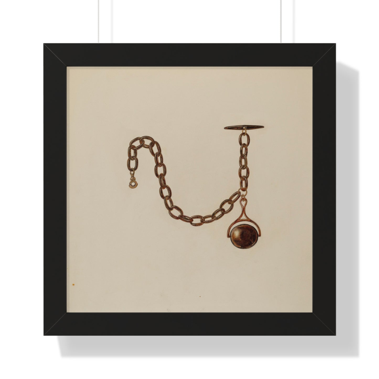 Frank Fumagalli Watch Chain 1939 Framed Matte Print - Veloce - The App For Watch Collectors