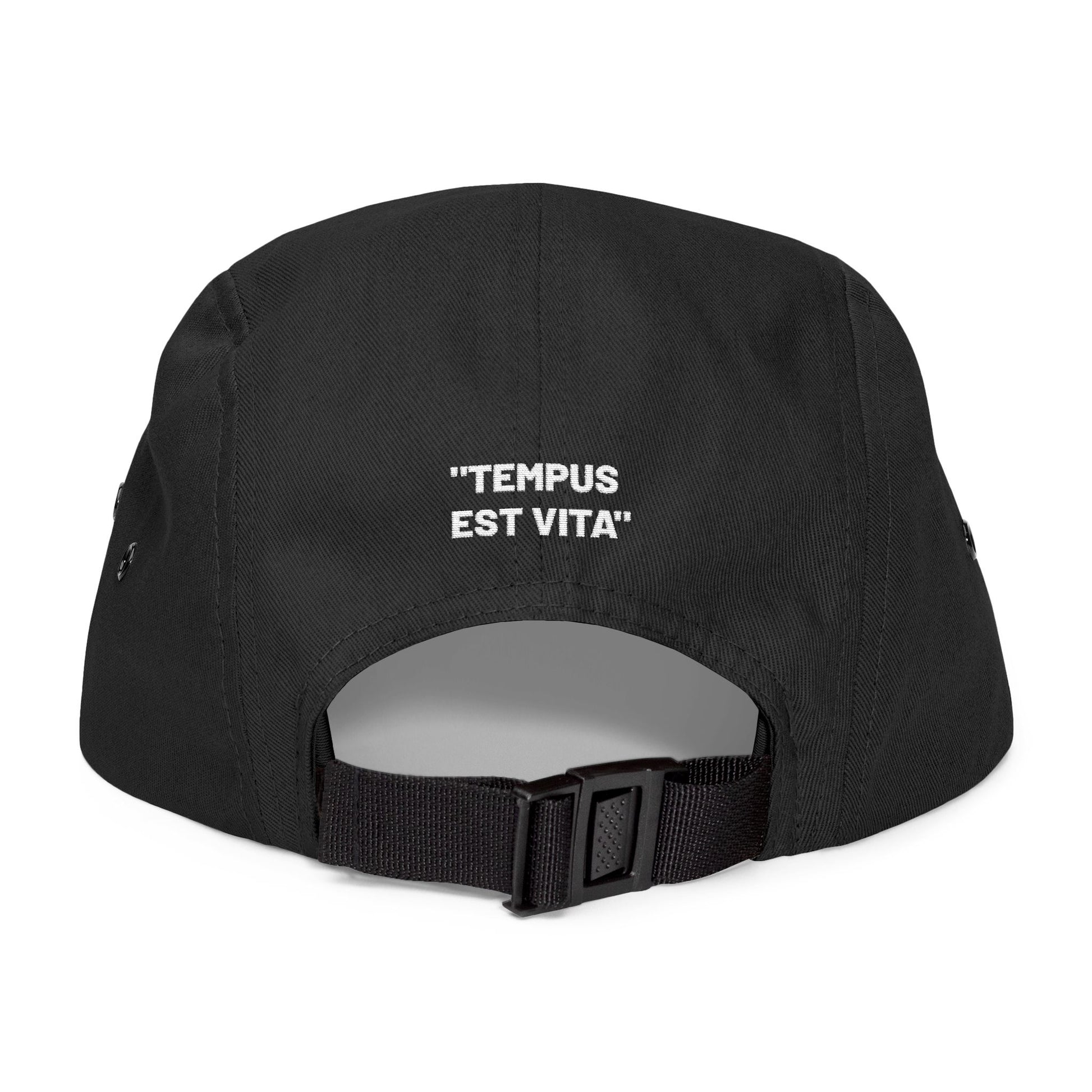 Veloce Five Panel Cap Tempus Est Vita Embroidery Logo - Veloce - The App For Watch Collectors