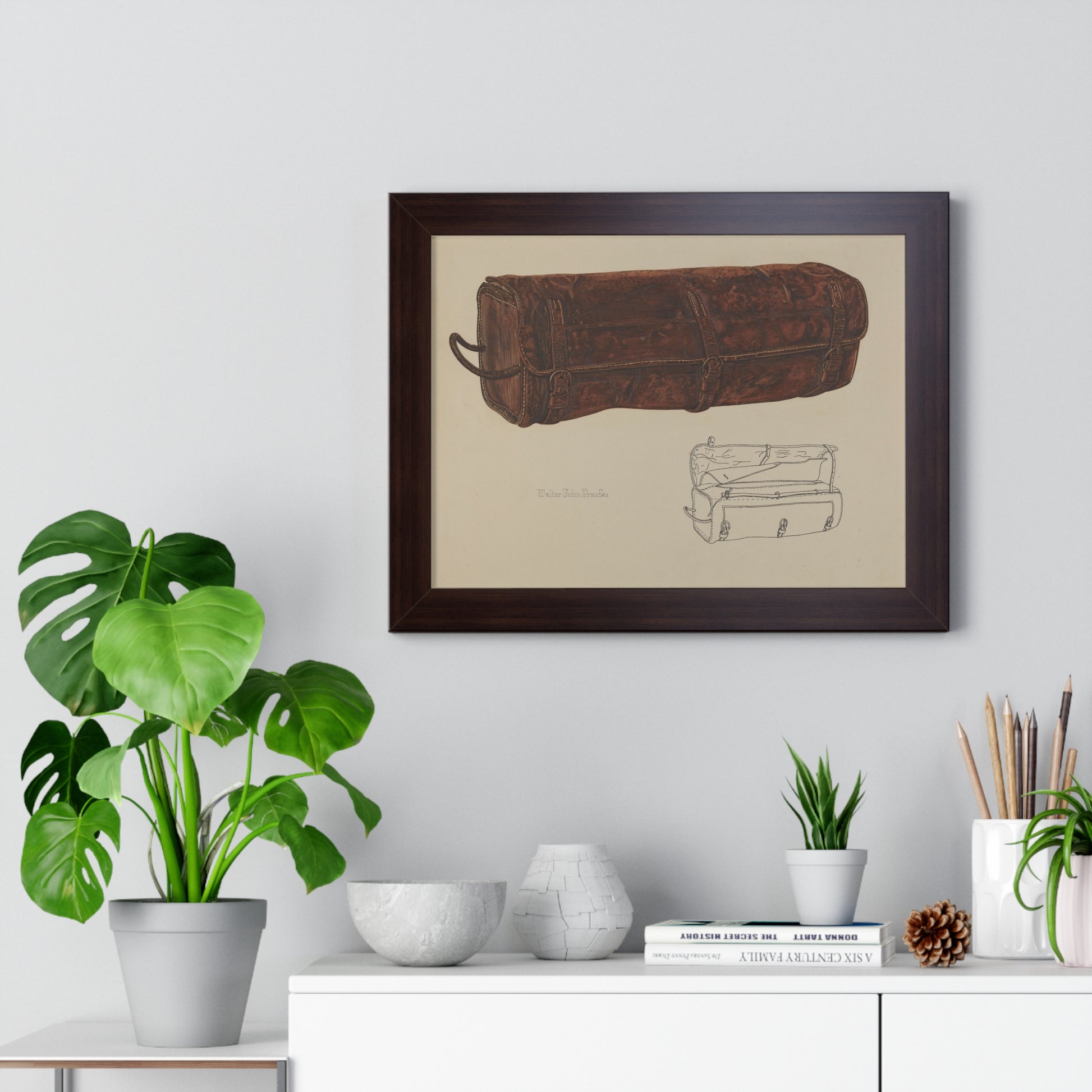 Walter Praefke Leather Mailer 1938 Framed Museum Print - Veloce - The App For Watch Collectors