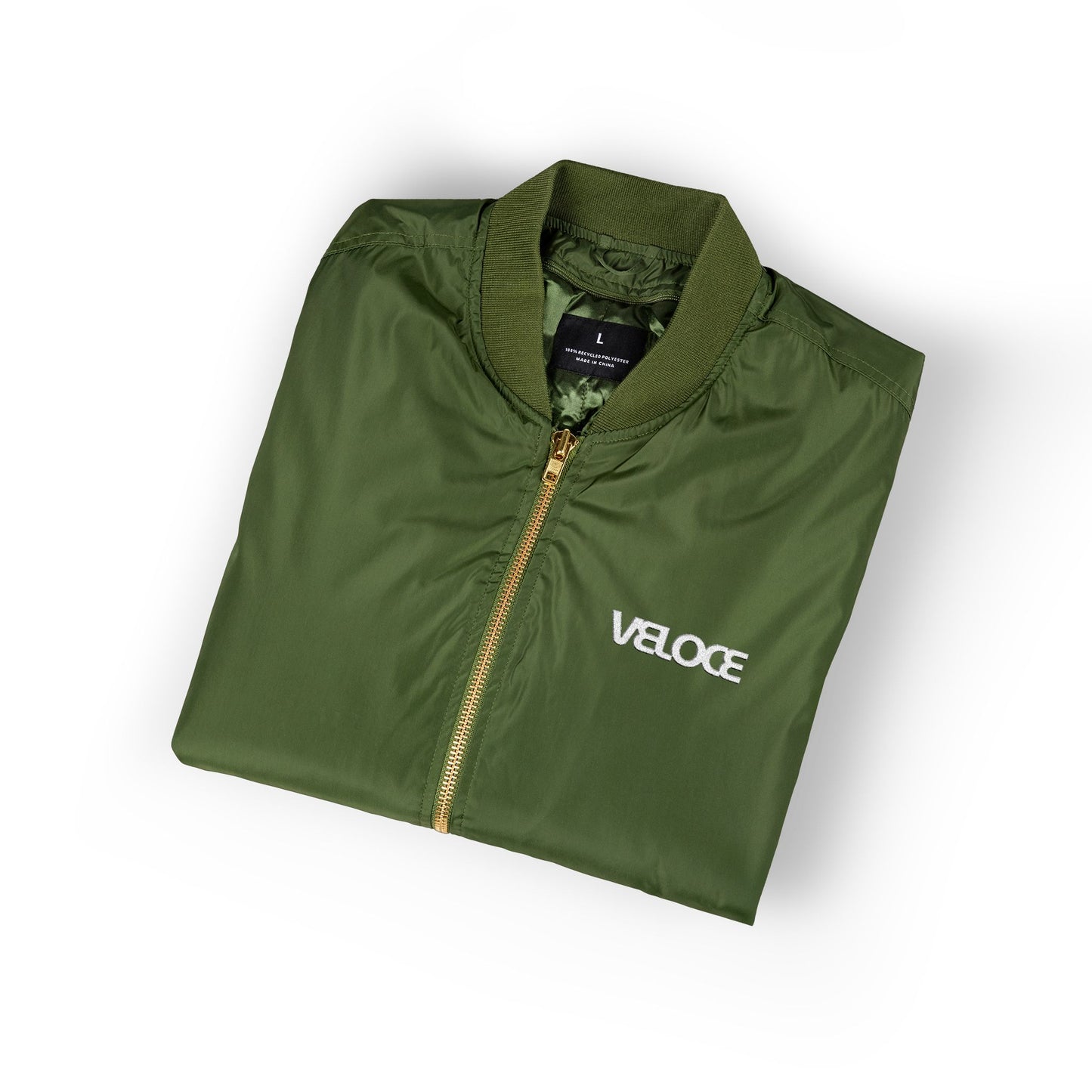 Recycled Bomber Jacket Veloce Embroidery Collection - Veloce - The App For Watch Collectors