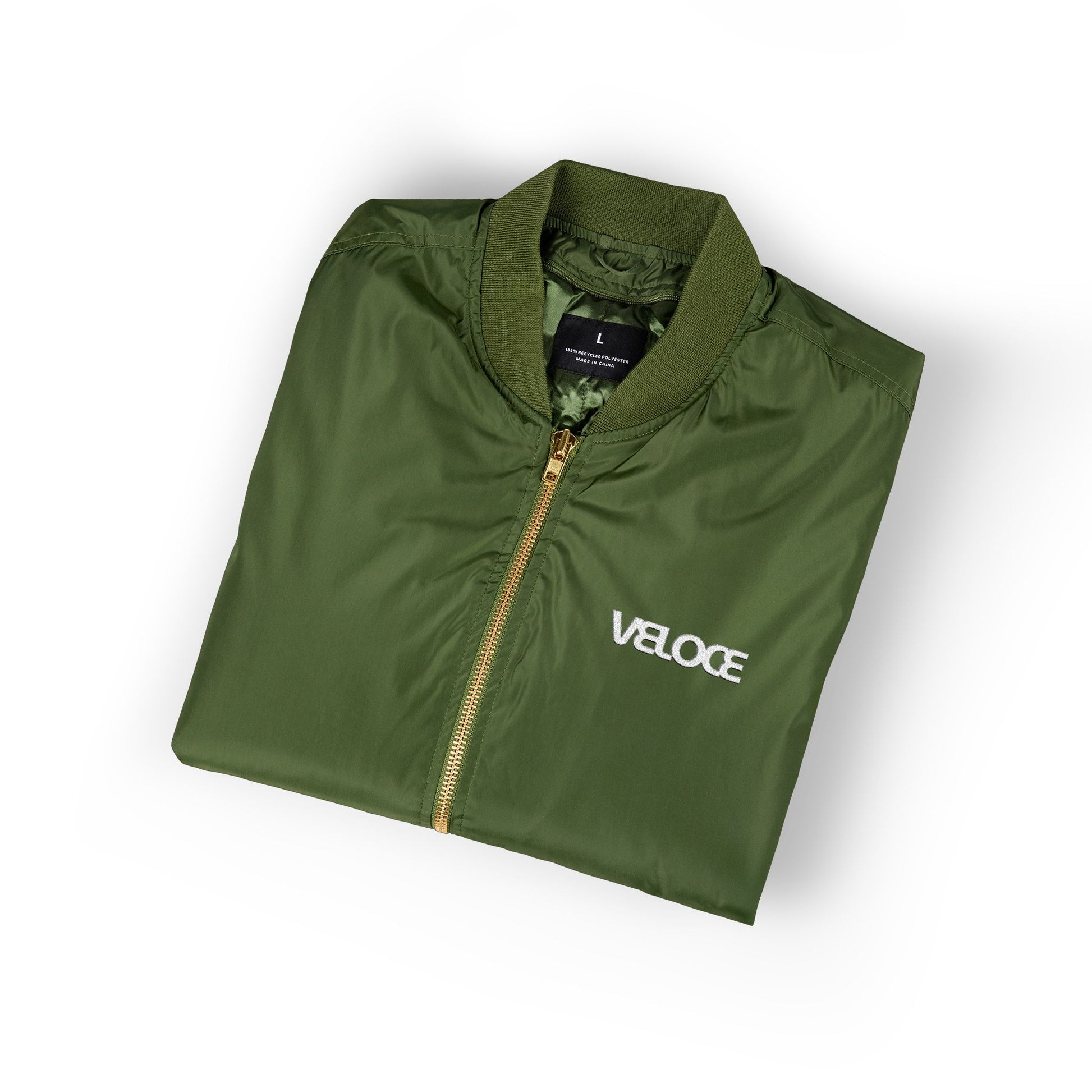 Recycled Bomber Jacket Veloce Embroidery Collection - Veloce - The App For Watch Collectors