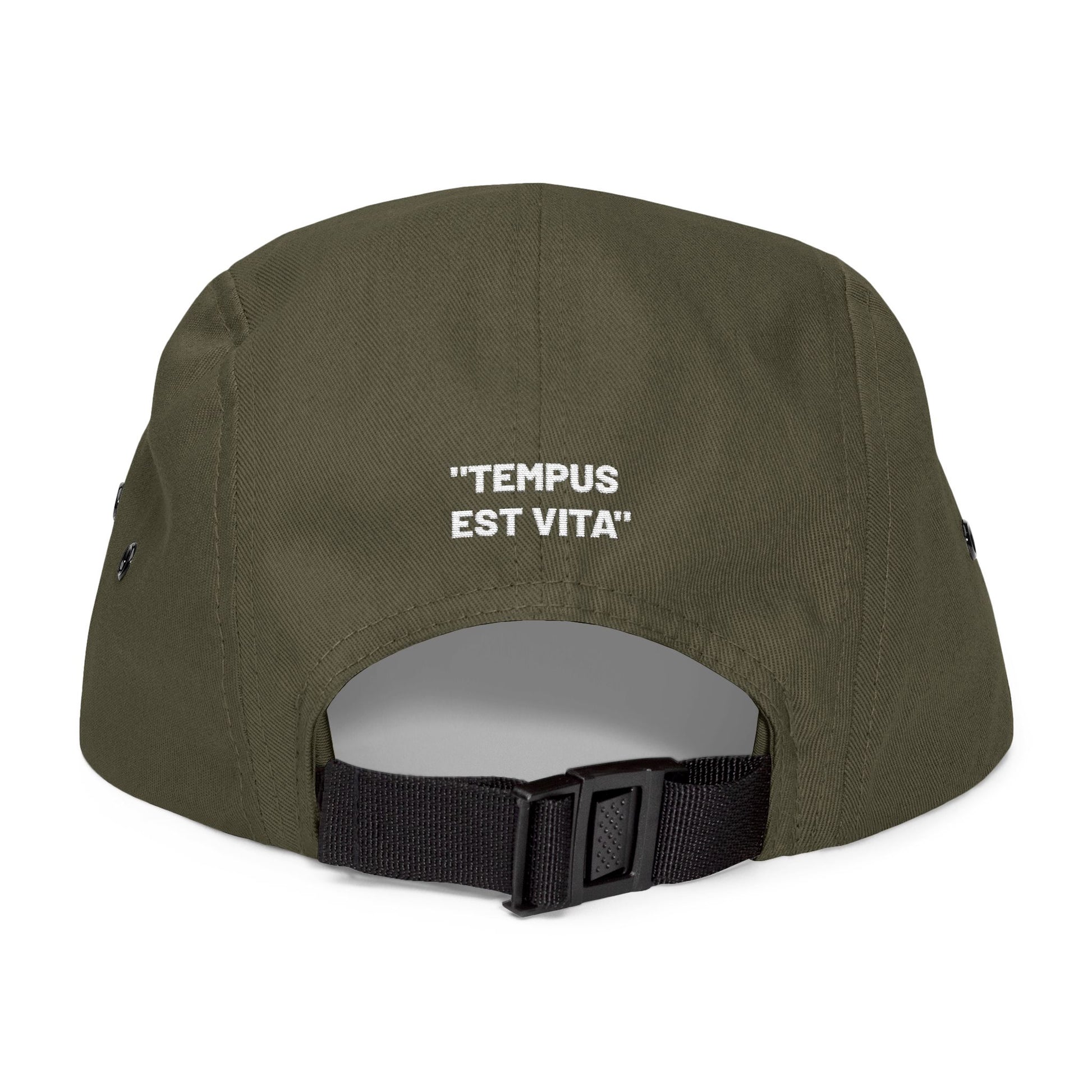 Veloce Five Panel Cap Tempus Est Vita Embroidery Logo - Veloce - The App For Watch Collectors