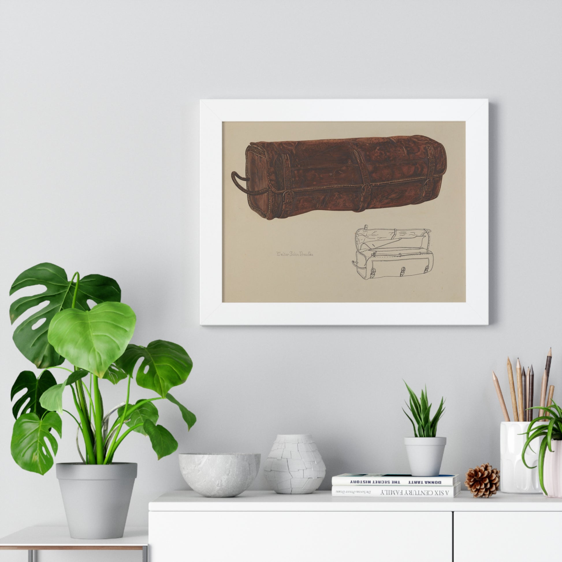 Walter Praefke Leather Mailer 1938 Framed Museum Print - Veloce - The App For Watch Collectors