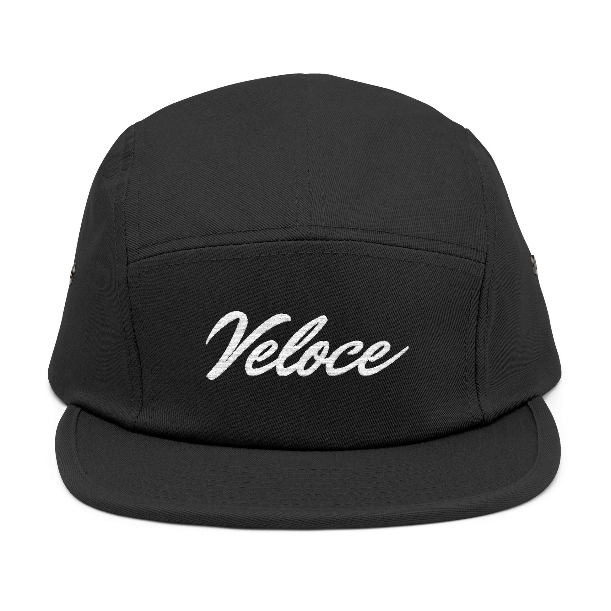 Veloce Five Panel Cap Tempus Est Vita Embroidery Logo - Veloce - The App For Watch Collectors