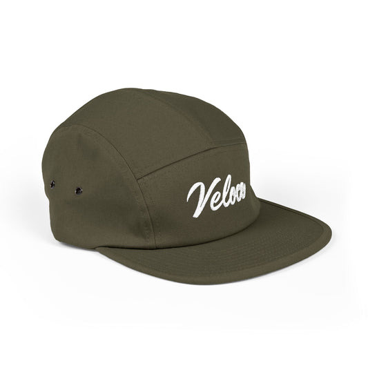 Veloce Five Panel Cap Tempus Est Vita Embroidery Logo - Veloce - The App For Watch Collectors