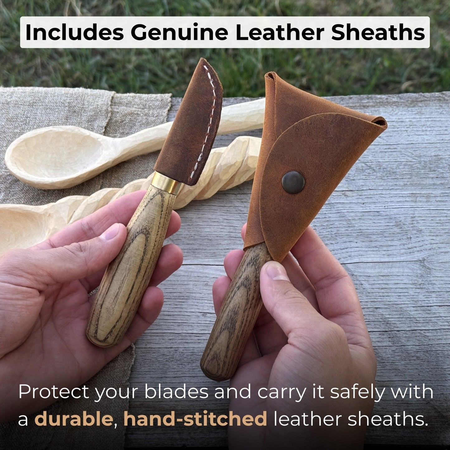 2 - Piece Wood Carving Knife Set for Beginners - Veloce - The App For Watch Collectors