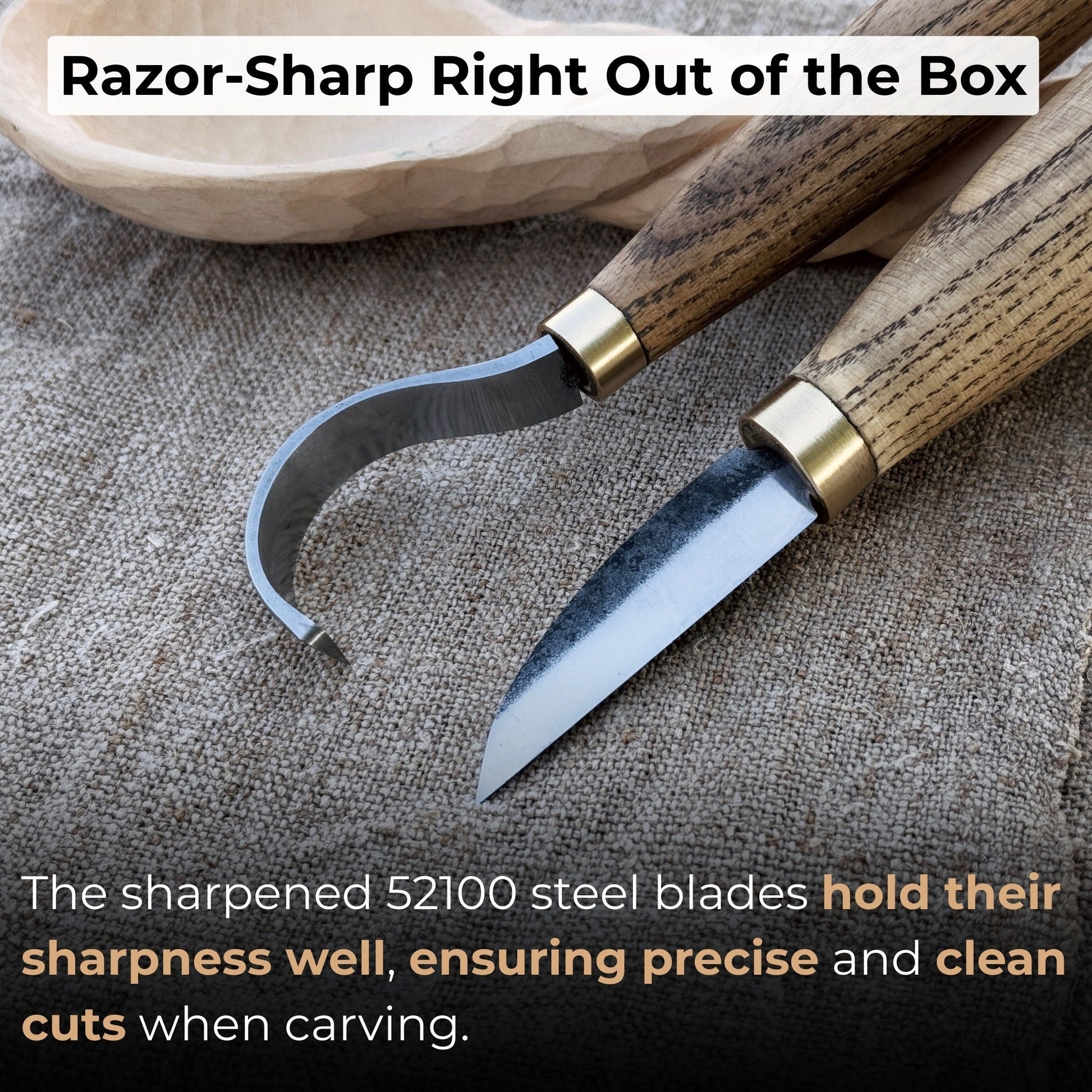 2 - Piece Wood Carving Knife Set for Beginners - Veloce - The App For Watch Collectors