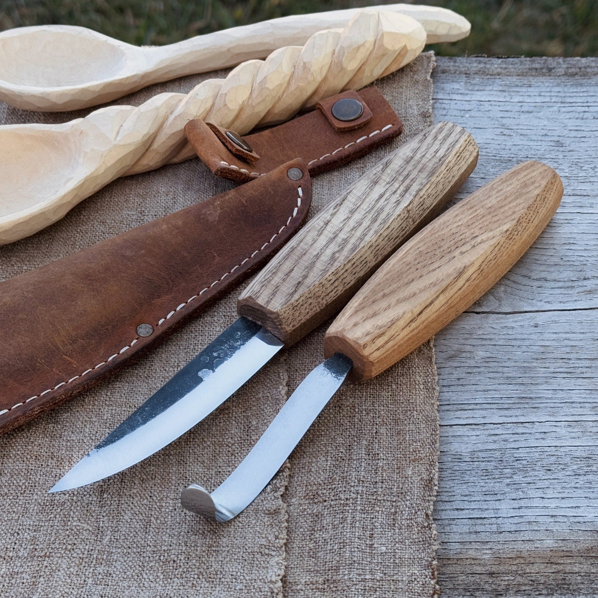 2 - Piece Wooden Spoon Carving Set - Veloce - The App For Watch Collectors