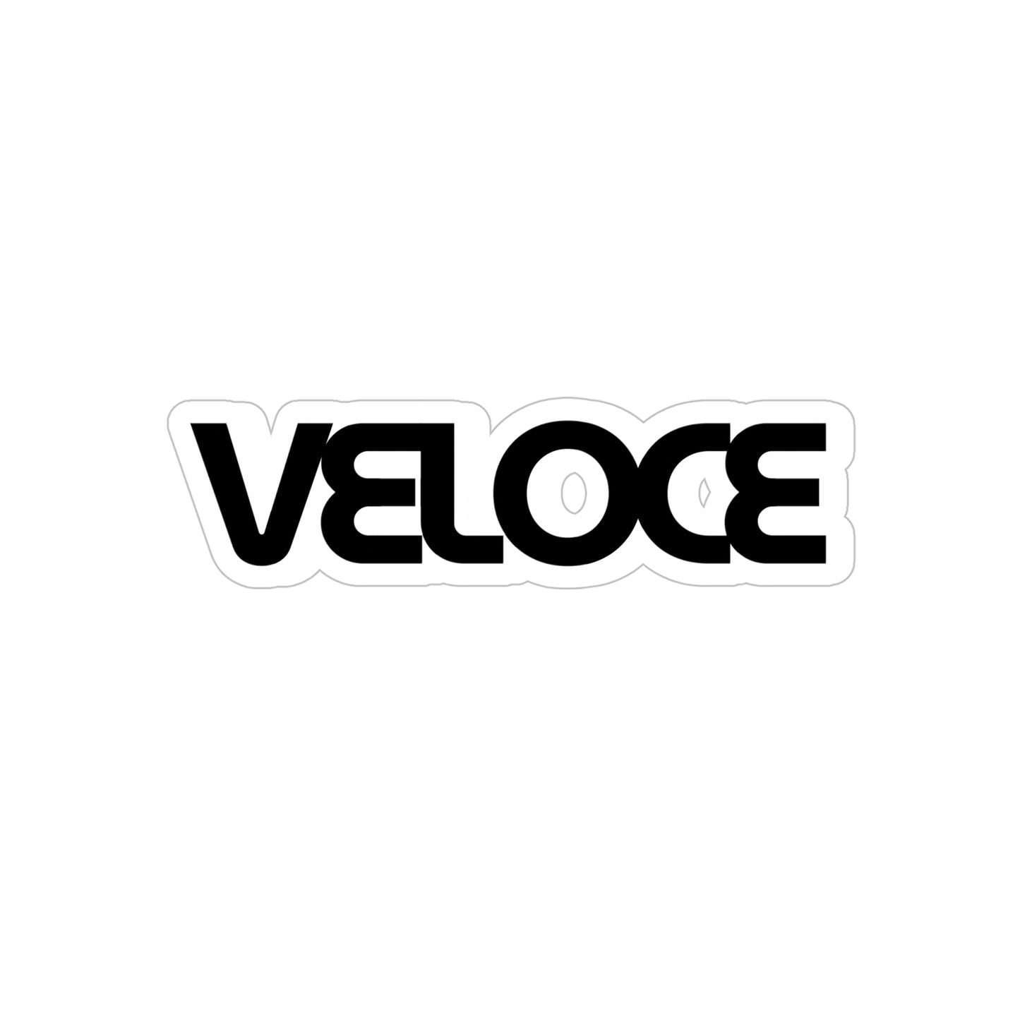 Transparent Outdoor VELOCE Sticker Die Cut 1 Piece Vinyl - Veloce - The App For Watch Collectors