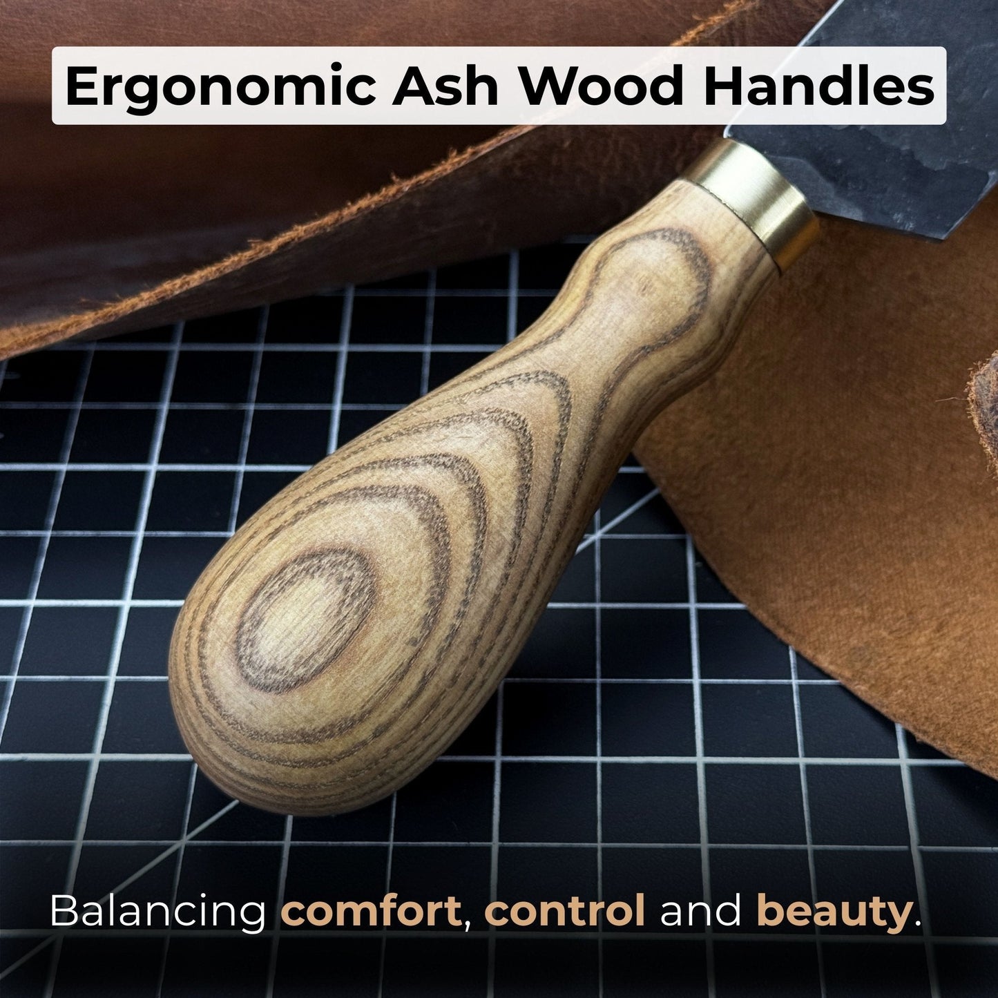 3 - Piece Leatherworking Knife Set with Leather Sheaths - Veloce - The App For Watch Collectors