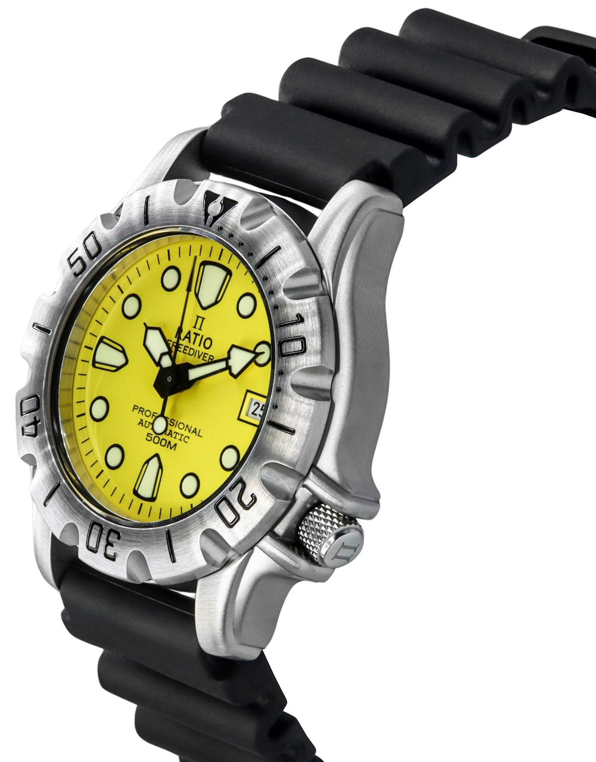 Ratio FreeDiver Professional 500M Sapphire Yellow Dial Automatic 32BJ202A-YLW Men's Watch
