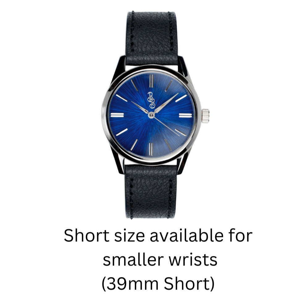 Blue Sunburst Watch With Quick Release Interchangeable Straps - Veloce - The App For Watch Collectors
