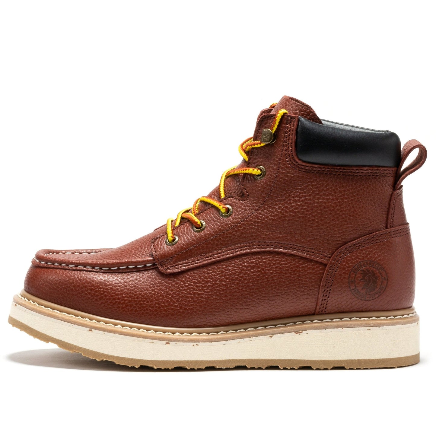 ROCKROOSTER Walker Men's 6 Inch Brown Soft Toe Wedge Work Boots SAP360 - Veloce - The App For Watch Collectors