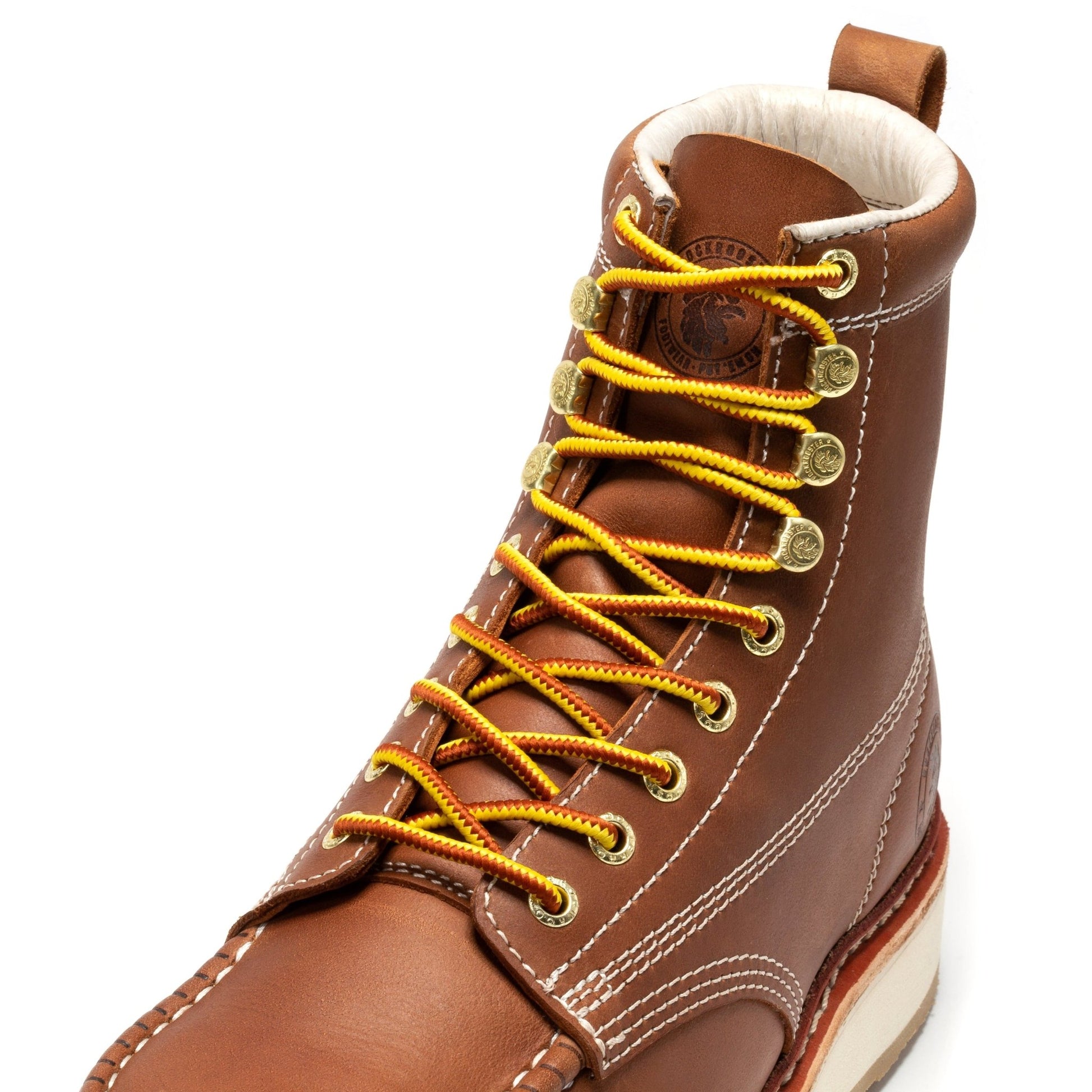 ROCKROOSTER Norwood Men's 6 inch Brown Steel Toe Wedge Work Boots SAP621 - Veloce - The App For Watch Collectors