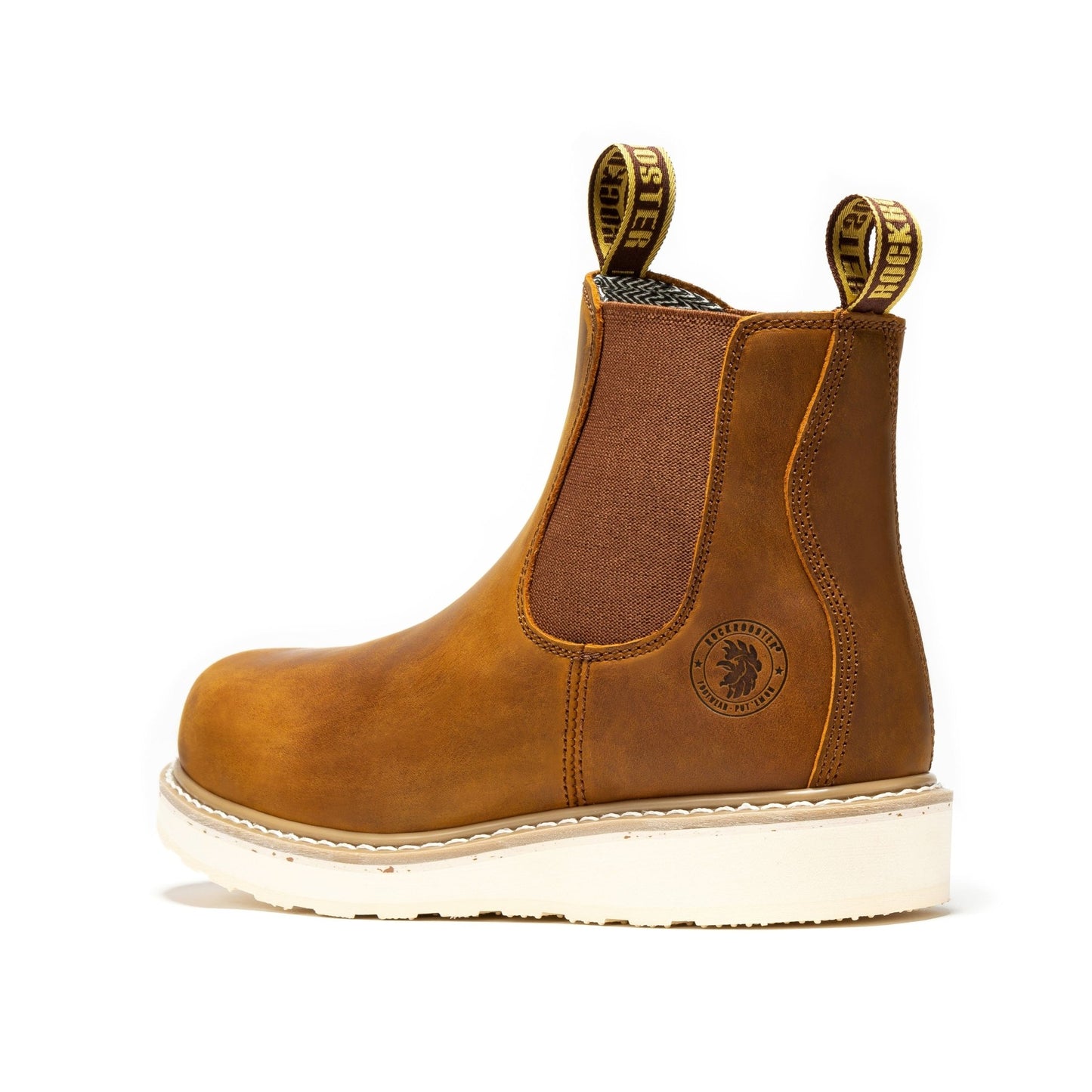 ROCKROOSTER Capitola Men's 6 inch Brown Wedge Work Boots SAP102 - Veloce - The App For Watch Collectors