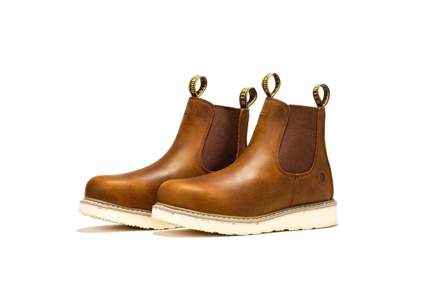 ROCKROOSTER Capitola Men's 6 inch Brown Wedge Work Boots SAP102 - Veloce - The App For Watch Collectors