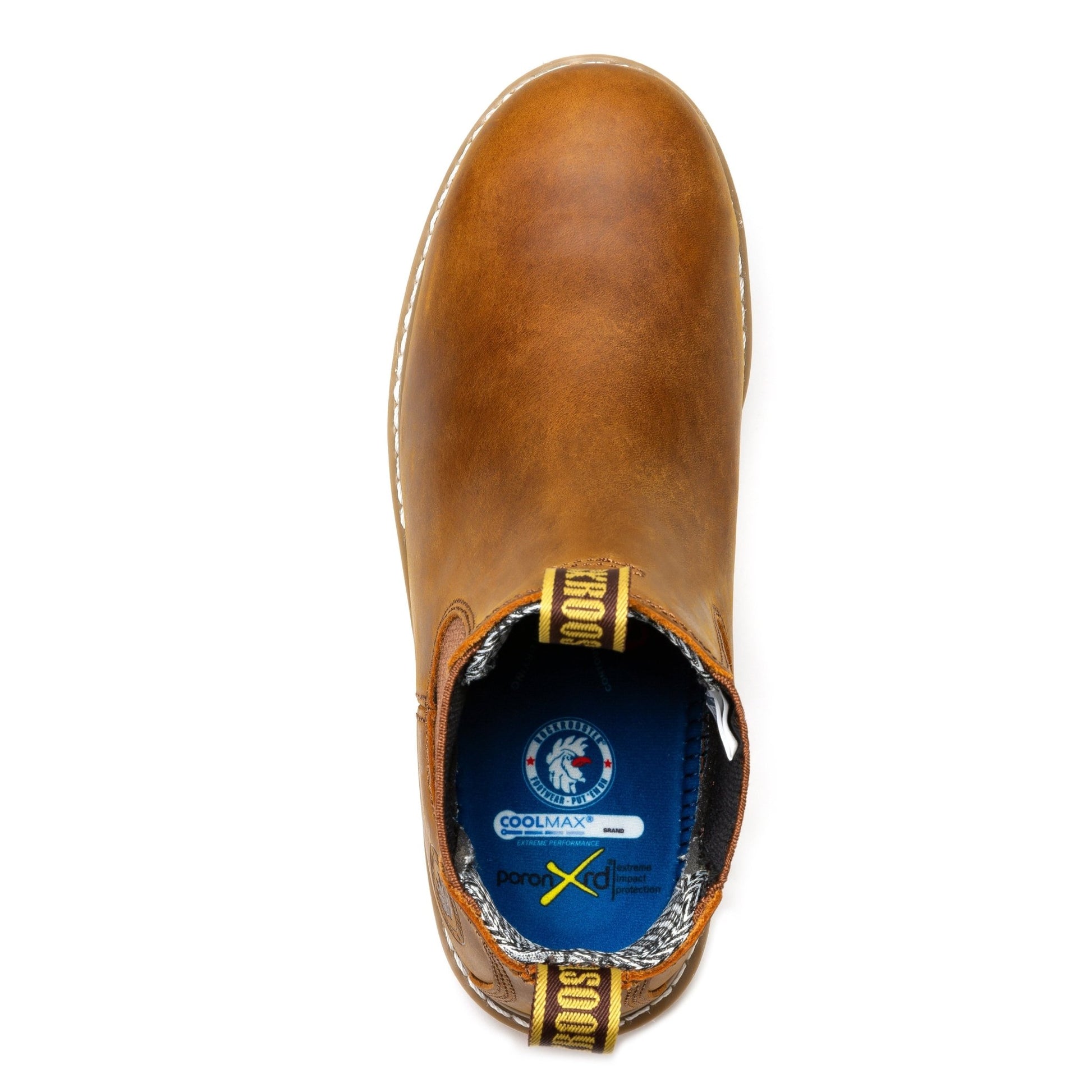 ROCKROOSTER Capitola Men's 6 inch Brown Wedge Work Boots SAP102 - Veloce - The App For Watch Collectors