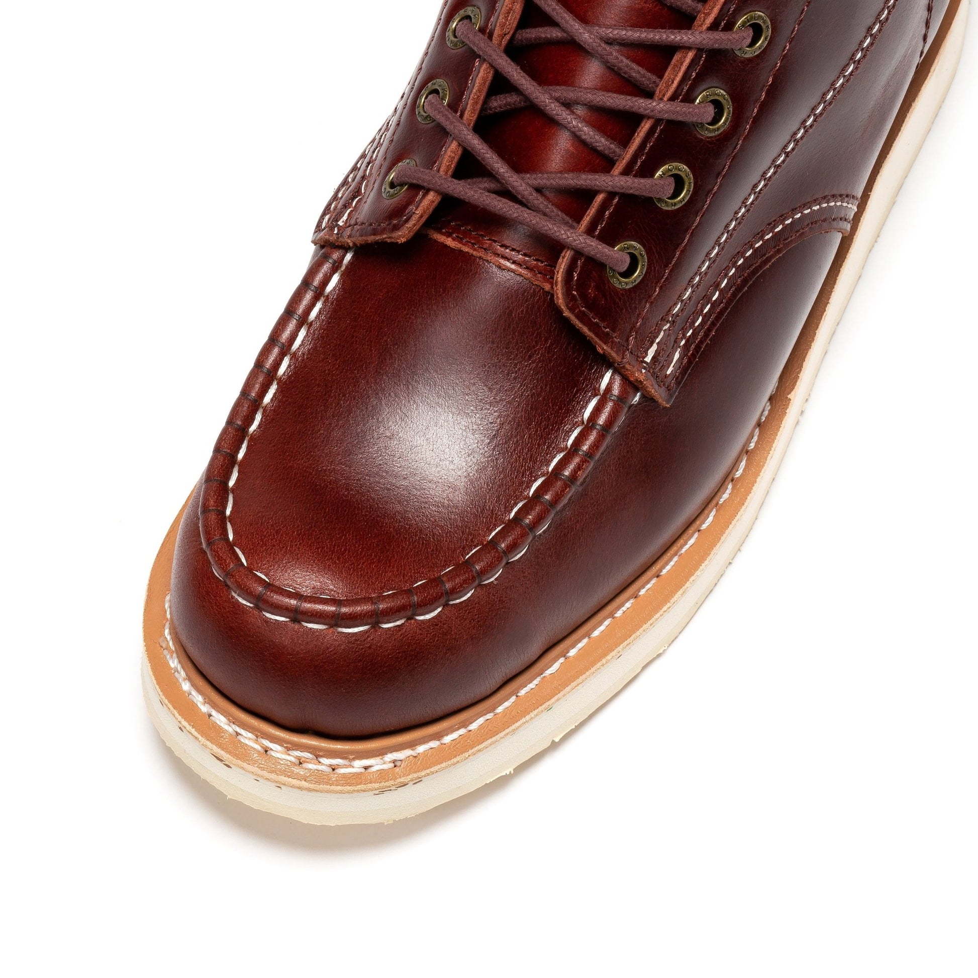 ROCKROOSTER Norwood Cherry Brown Men's 6 inch Soft Toe Wedge Work Boots SAP600 - Veloce - The App For Watch Collectors
