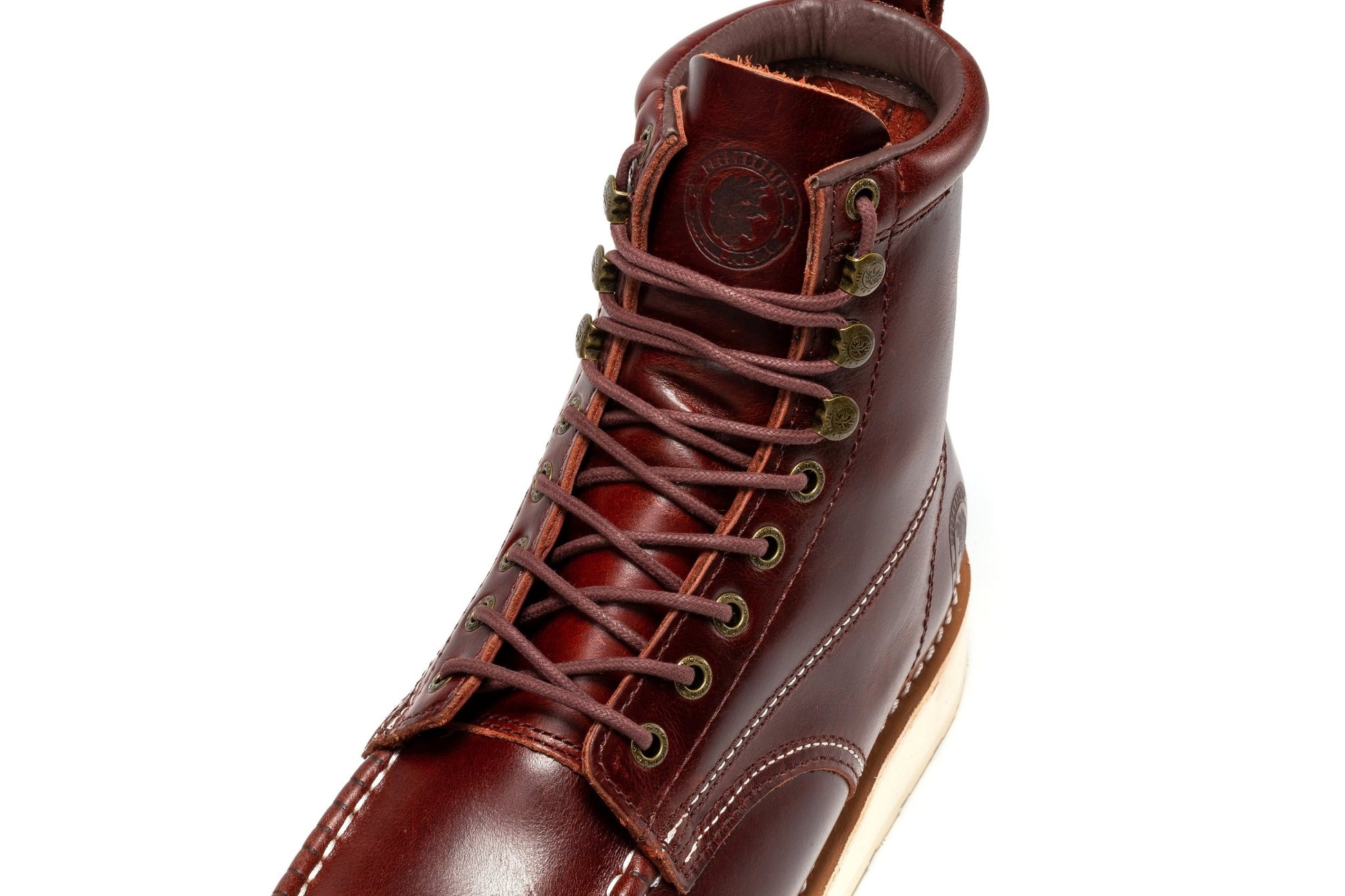 ROCKROOSTER Norwood Cherry Brown Men's 6 inch Soft Toe Wedge Work Boots SAP600 - Veloce - The App For Watch Collectors