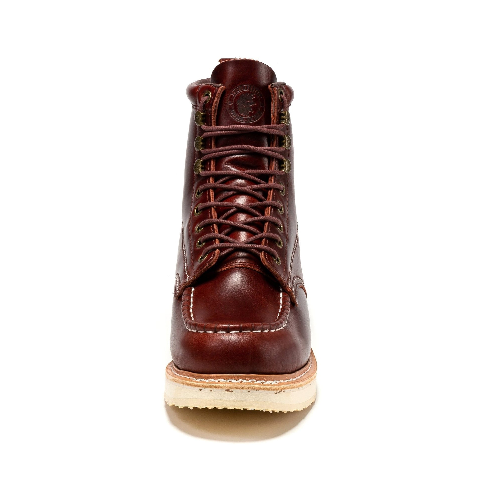 ROCKROOSTER Norwood Cherry Brown Men's 6 inch Soft Toe Wedge Work Boots SAP600 - Veloce - The App For Watch Collectors