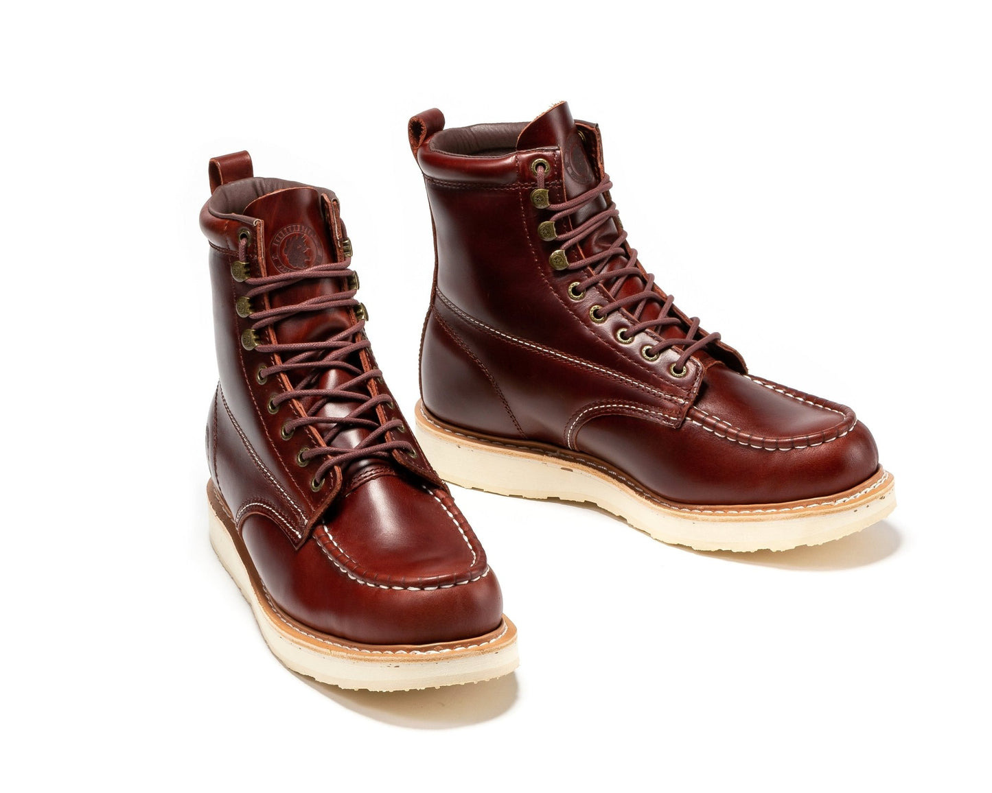 ROCKROOSTER Norwood Cherry Brown Men's 6 inch Soft Toe Wedge Work Boots SAP600 - Veloce - The App For Watch Collectors