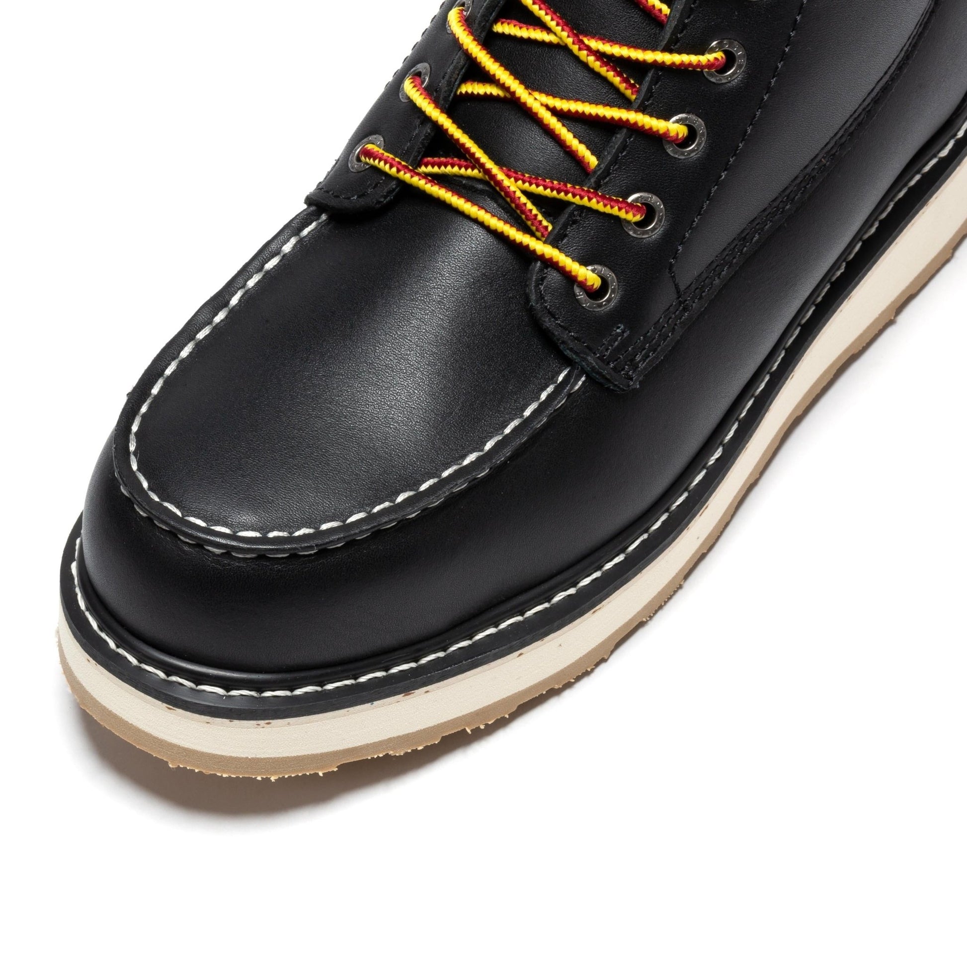 ROCKROOSTER Trinidad Men's 6 inch Black Steel Toe Wedge Work Boots SAP2301 - Veloce - The App For Watch Collectors
