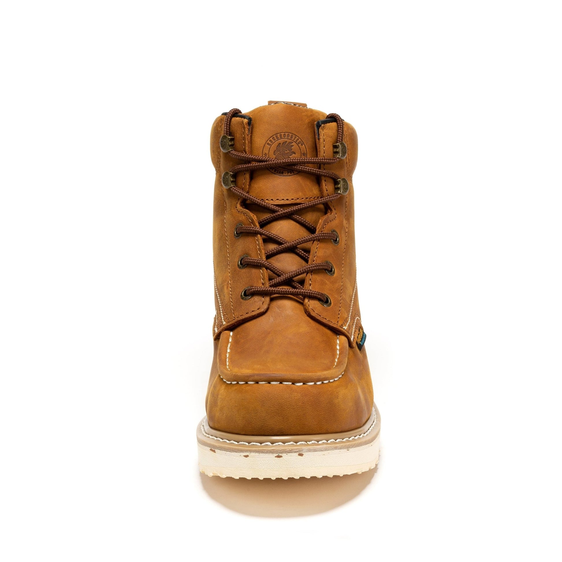 ROCKROOSTER Edgewood Men's 6 inch Brown steel toe waterproof wedge work boots SAP858 - Veloce - The App For Watch Collectors