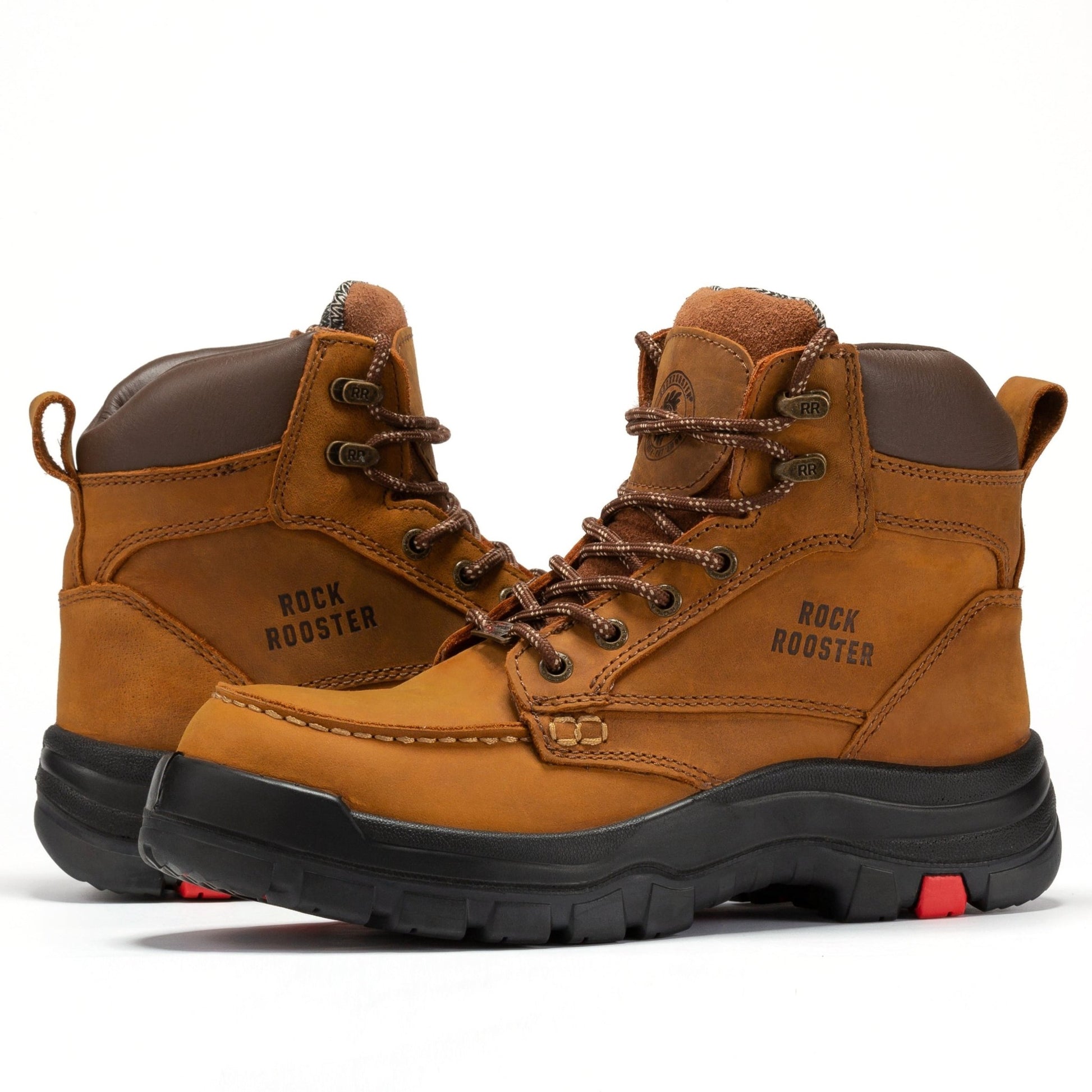 ROCKROOSTER Zumbro 6 inch Wide Steel Toe, Rubber Outsole, EH Protection,, ASTM 2413, Work Boots AK370 - Veloce - The App For Watch Collectors
