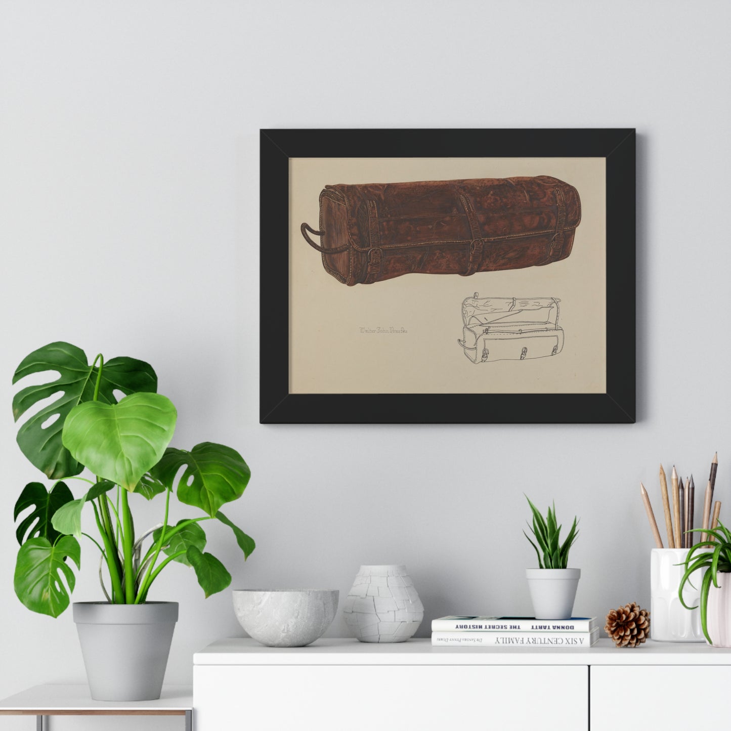 Walter Praefke Leather Mailer 1938 Framed Museum Print - Veloce - The App For Watch Collectors