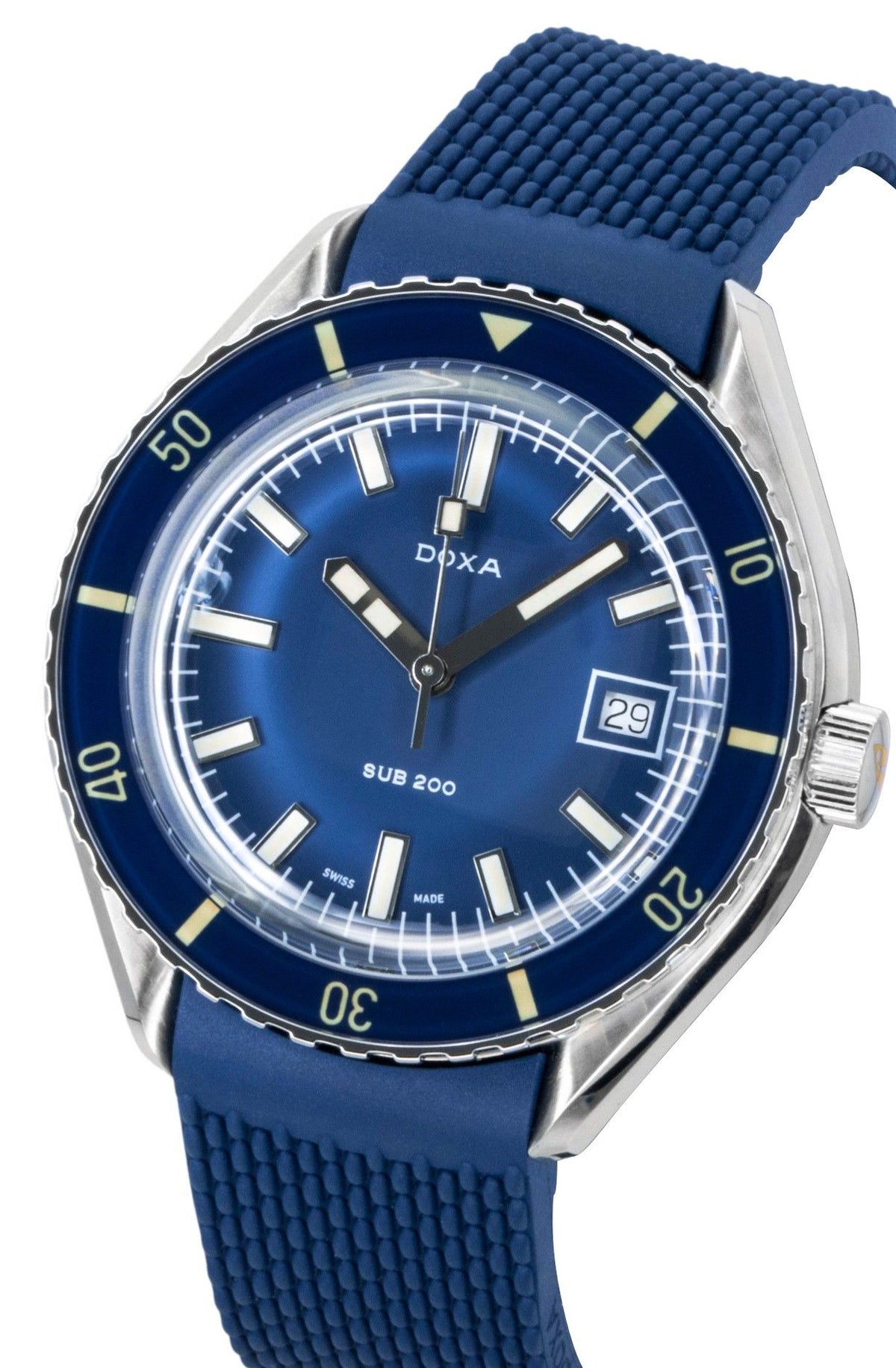 Doxa Sub 200 Caribbean Stainless Steel Blue Dial Automatic Diver's 799.10.201.32 200M Men's Watch
