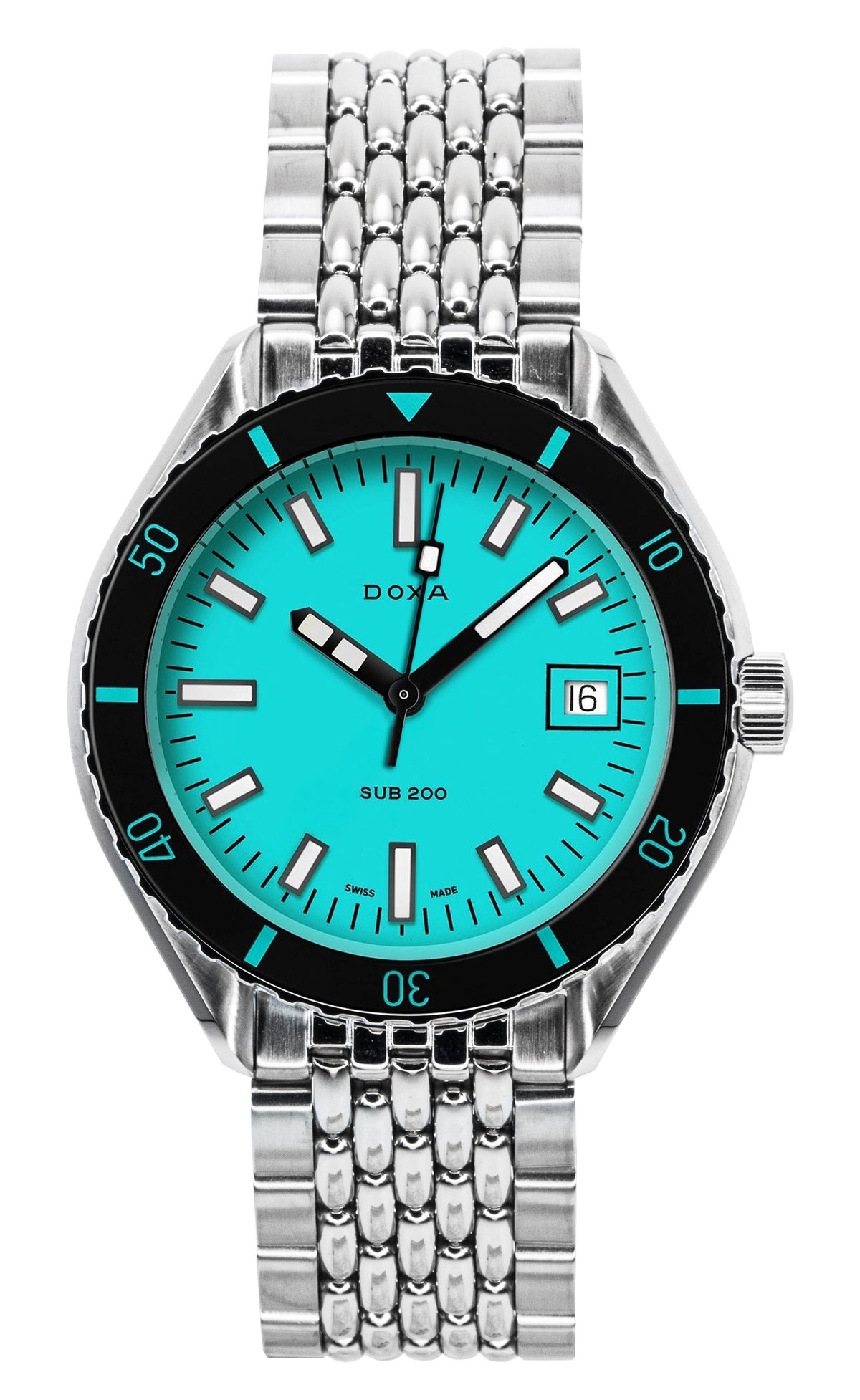 Doxa SUB 200 Aquamarine Turquoise Dial Automatic Diver's 799.10.241.10 200M Men's Watch