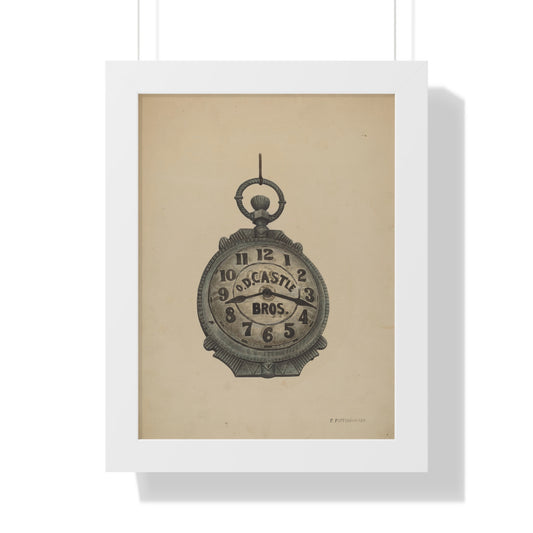 Paul Poffinbarger Jewelers Watch 1940 Framed Matte Print - Veloce - The App For Watch Collectors