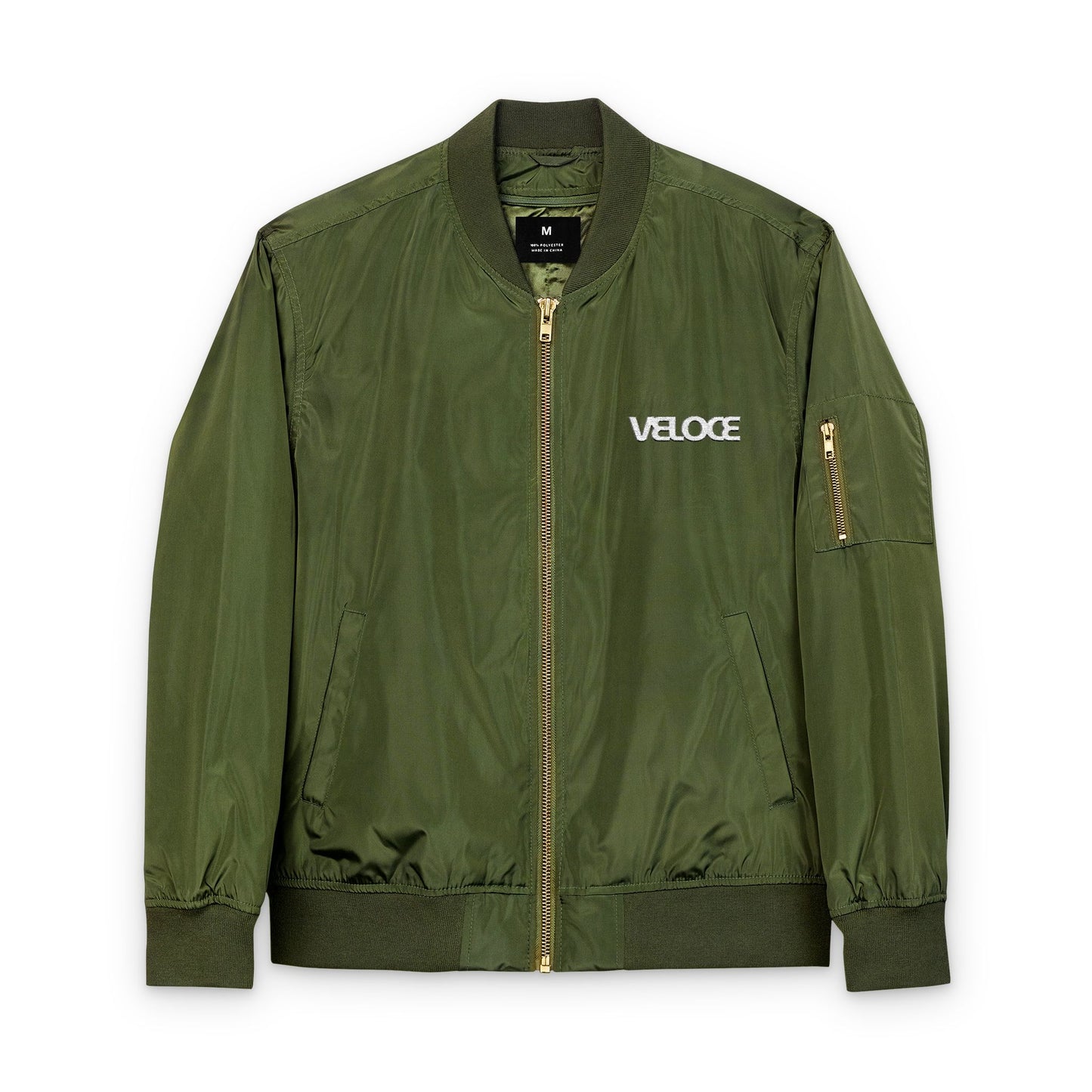 Recycled Bomber Jacket Veloce Embroidery Collection - Veloce - The App For Watch Collectors
