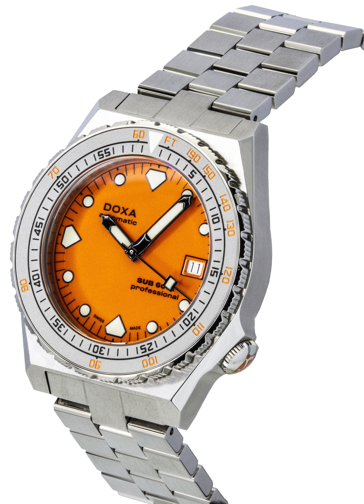 Doxa SUB 600T Professional Orange Dial Automatic Diver's 862.10.351.10 600M Men's Watch